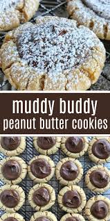 Muddy Buddy Peanut Butter Cookies Christmas Cookies Cookies Peanut Butter Cookies Let Chocolat Yummy Cookies Butter Cookies Peanut Butter Muddy Buddies