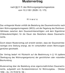 In diesem vertrag werden mietzins, nebenkosten, kündigungsfristen und kündigungstermine vertraglich vereinbart. Mustervertrag Nach 31 Ff Des Wohnungseigentumsgesetzes Vom Bgbl I S 175 H I N W E I S Pdf Kostenfreier Download