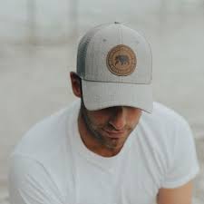 Leather Patch Trucker Cap Leather Patches Mens Trucker Hat Mens Hats Fashion