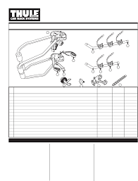 Thule Speedway 961xt Users Manual