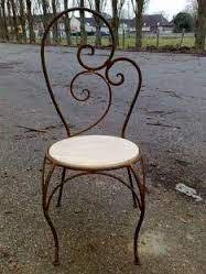 Chaise en fer forgé et bois pas cher. Chaise Fer Forge Assise Bois Recherche Google Chaise Fer Forge Fer Forge Chaise