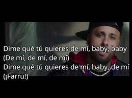 Baby Letra Nicky Jam Farruko Y Amenazzy Youtube