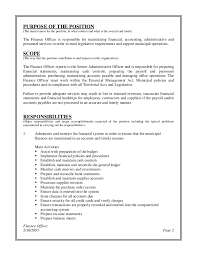What is a finance manager? Finance Officer Job Description