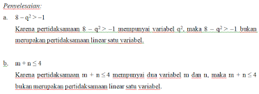 Berikut ini adalah soal dan pembahasannya: Latihan Soal Plsv Dan Ptlsv Matematika Kelas 7 Media Pembelajaran Online Guru Spensaka Smpn1kalimanah