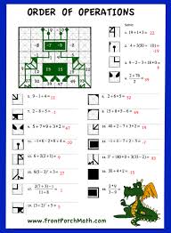 Free Worksheet To Practice Order Of Operations From Front Porch Math Order Of Operations 7th Grade Math Worksheets Algebra Worksheets