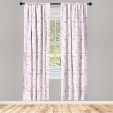 Best bloxburg house ideas in roblox: East Urban Home Ambesonne Cherry Blossom Curtains Childish Pink Flowers On White Background Kids Girls Simple Design Window Treatments 2 Panel Set For Living Room Bedroom Decor 56 X 63 Pale Pink