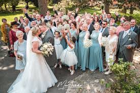 Farnsfield Church Wedding Group Cheering Bride Nottingham With Family And Bridesmaids Derby Nottingham Sheffield C Church Wedding Bride Wedding Photography