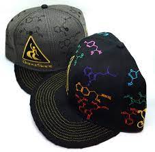 Grassroots California Grc Molecule Hat Black And Grey Variants Fitted Dancesafe