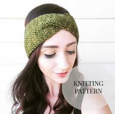 Knitted Headband Pattern/ Twisted Rib Headband/ Knitting Pattern/ Easy  Knitting Pattern/ Headwrap Knitting Pattern/ Beginner Knitting/remy