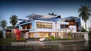 However, that is not all for the punch! Luxurious 3d Modern Bungalow Rendering Elevation On Behance