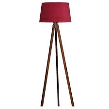 3 Ayakli Tripod Lambader Yer Lambasi Kirmizi Yer Lambasi Lamba Urunler