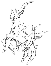 Arceus will change color as well as type with whatever type of plate it is holding. Arceus Pokemon Coloring Page Youngandtae Com Pokemon Coloring Pokemon Coloring Pages Coloring Pages