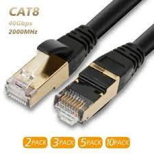 🚀 high speed ethernet cable: 2019 Premium Ethernet Cable Cat 8 7 Ultra High Speed Lan Patch Cord 6 100ft Lot Ebay