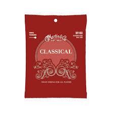 martin m160 silverplated ball end classical guitar strings full set