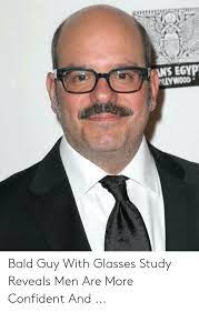 Bald Guy With Glasses Meme Bald Men Mens Glasses Round Face Men