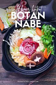 Botan Nabe (Japanese Wild Boar Hotpot) - Sudachi Recipes