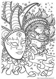 coloring pages fashing carnival mardi gras martedi grasso carnaval fettisdagen fastnacht maslenit coloriage masque fairy tail heureux