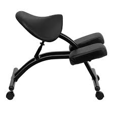 Sit Healthier Ergonomic Kneeling Chair With Black Saddle Seat Kneeling Chair Ergonomic Kneeling Chair Saddle Chair