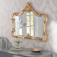 This designer mirror is stylish enough to be the focal point of any rooms wall decor, yet subtle enough for an accent mirror, according to your to preference. Crested Large Decorative Ornate Framed Wall Mirror White 155 00 Mirror Shop Uk