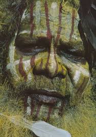 Aborigine Face Paint Art Of Living Aboriginal People People Of The World