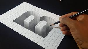 Drawing How To Draw 3d Hole Letter B 3d Drawings 3d Art Drawing Easy Drawings