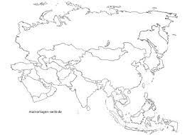 Die drei deutschsprachigen länder deutschland, schweiz und österreich, weitere europäische länder, aber auch ganze kontinente, weltkarten und die erde als globus. Landkarte Asien Kostenlose Ausmalbilder