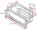 Bath width