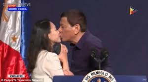 Rodrigo roa duterte, also known as digong and rody, is a filipino politician who is the 16th and current president of the philippines and th. Phillipine President Rodrigo Duterte Kisses Filipino Worker On Stage Express Digest