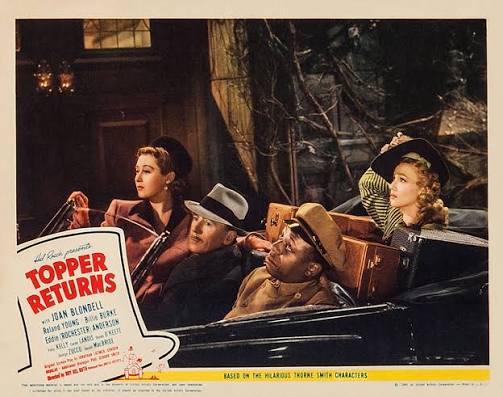 Carole Landis and Joan Blondell charm us in... Topper Returns (1941)