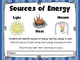 Students Will Identify Sources Of Energy And How Energy Is Used Identify Sources Of Light Energy Heat Energy En Energy Sources Energy Free Science Lesson