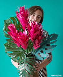 Tropical Paper Ginger Flower Lia Griffith Ginger Flower Paper Flowers Paper Flowers Diy