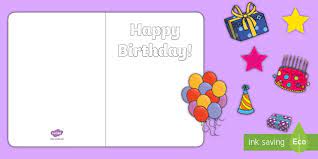 From christmas cards that are kind to the environment using our fully recycled stock, right through to printed birthday cards using our rustic kraft stock, we produce cards. Design Your Own Birthday Cards Twinkl