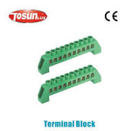 Terminal Block with 8X12 Copper Bar Full Cover 12pole Earth