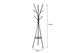 Dick Smith Ovela 9 Hook Coat Hanger Stand Black Home Garden Cleaning Housekeeping Home Organisation Coat Hat Racks
