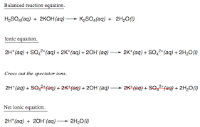 Koh is noteworthy as the precursor to mo. Write The Net Ionic Equation For The Reaction Between Sulfuric Acid And Potassium Hydroxide Study Com