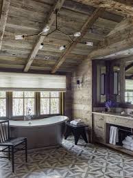 This rustic color palette mimics rocky terrain under a pale sky. Modern Rustic Chalet With Bold Colors Decoholic