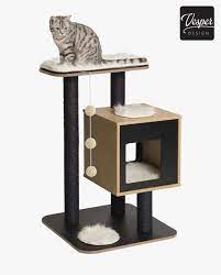 The Black Vesper Base Is A Modern Cat Tree With Scratching And Sleeping Spot It S The Ideal Place For Your C Vesper Cat Furniture Cat Tree Plans Cat Furniture