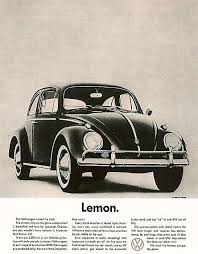 Lemon Poster By Georgia Fowler Vintage Volkswagen Car Ads Volkswagen