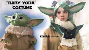 Making A Baby Yoda Costume Bonus Cat Costume Youtube