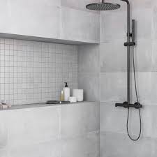 Full size of faience salle bain gris et blanc carrelage rouge latest affordable moderne avec de. Carrelage Mur Et Sol Intenso Beton Gris Mat L 30 X L 60 Cm New York Leroy Merlin
