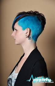 I don't dare to cut my hair that short! Attractive Shaved Hairstyles For Women 2015 Side Shaved Blue Hair Hairstyles For Women 2015 Hai Shaved Side Hairstyles Short Hair Styles Hairstyles Haircuts