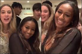 Obama noted that violence, if it's healthy at least, is subsumed into sports. the former president, who served from 2009 to 2017, shares daughters malia, 22, and sasha, 19, with wife. Proof That Sasha Obama Is Having Fun And Living Her Best Life Watch Viral Tik Tok Video Ibtimes India