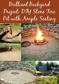Similar to the previous style, the western fire pit is made from recycled materials, although in this situation incorporates a tire edge, horse shoes and also an old fence message. Brilliant Backyard Project Diy Stone Fire Pit With Ample Seating Diy Crafts