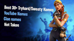 While we encourage you to check out the. Best 30 Fortnite Tryhard Sweaty Names Youtube Names Clan Names Best Gamertags Not Taken 223s Youtube