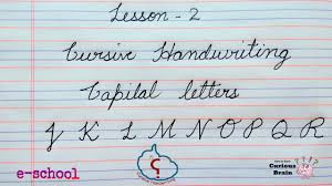 Connecting the russian handwriting cursive letters. Cursive Handwriting Method For Capital Letters Lesson 2 Alphabets From J To R Step By Step Youtube