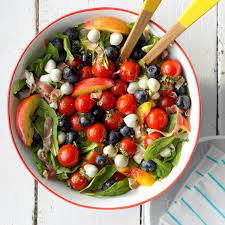 Red White And Blue Summer Salad Recipe Summer Salads Recipes Easy Summer Salads