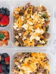 Red potatoes, mexican blend cheese, green bell pepper, large eggs and 11 more. Make These Sausage And Egg Make Ahead Breakfast Bowls