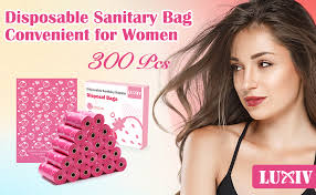 Scensibles Feminine Disposal Bags SANITARY BAGS (100 BAGS) • Eco-friendly  Period Disposal Solutions Feminine Hygiene Disposal Bags