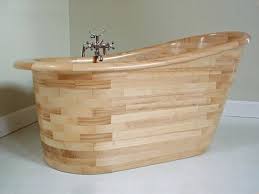 Exlusives design luxuriose optik mit holzbadmobeln von fricke dannhus verbindet sich beides. Freistehende Holz Badewanne Fortrose Classic Stone
