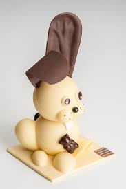 Lapin Chocolat Blanc Chocolat Paques Chocolat Sculptures En Chocolat